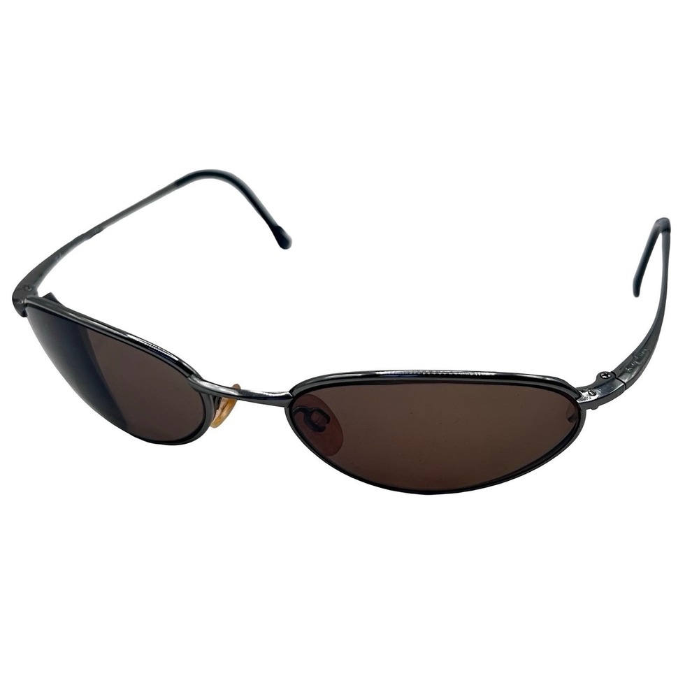 Ray-Ban Vintage RB8012 Titanio W3119 Sunglasses with Case Gunmetal Oval Italy